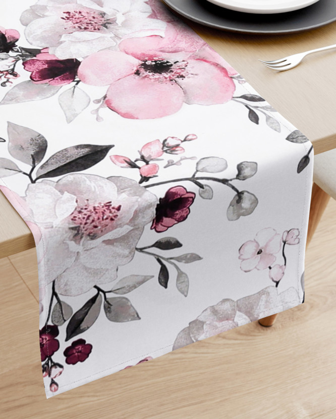 Pamut asztali futó - sakura virágok